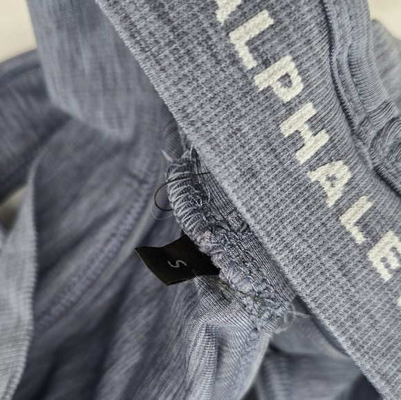 Alphalete Sports Bra Womens Small Blue Trinity Heathered Scoop Cut Out Strappy - Picture 3 of 10